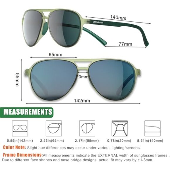 Polarized Retro Sunglasses TR-90 Frame UV 400 Protection Vintage Classic Style main image 5